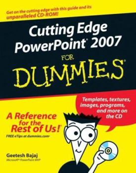 Paperback Cutting Edge PowerPoint 2007 for Dummies [With CDROM] Book