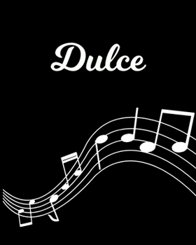 Dulce: Sheet Music Note Manuscript Notebook Paper | Personalized Custom First Name Initial D | Musician Composer Instrument Composition Book | 12 ... Guide | Create Compose & Write Creative Songs