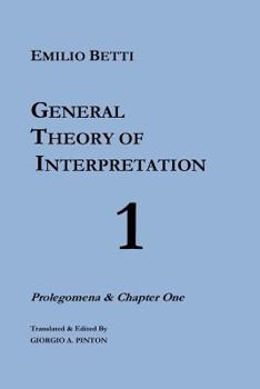 Paperback General Theory of Interpretation Book