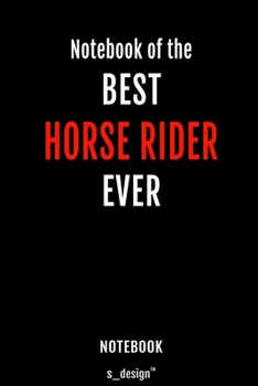 Notebook for Horse Riders / Horse Rider: awesome handy Note Book [120 blank lined ruled pages]
