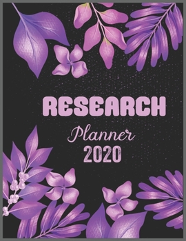 Paperback RESEARCH Planner 2020: Daily Weekly Planner with Monthly quick-view/over view with 2020 calendar Book
