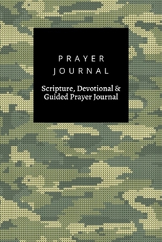 Paperback Prayer Journal, Scripture, Devotional & Guided Prayer Journal: Military Caouflage Knitting Texture design, Prayer Journal Gift, 6x9, Soft Cover, Matte Book
