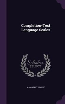 Hardcover Completion-Test Language Scales Book