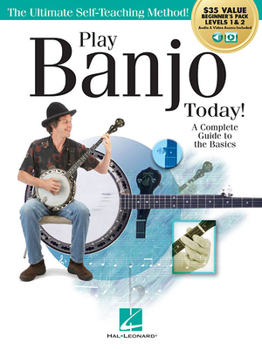 Paperback Play Banjo Today! All-In-One Beginner's Pack: Includes Book 1, Book 2, Audio & Video Book