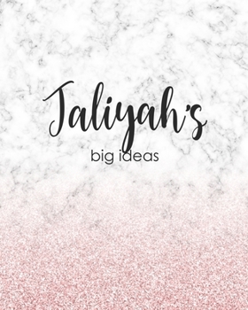 Paperback Jaliyah's Big Ideas: Personalized Notebook - 8x10 Lined Women's Journal Book