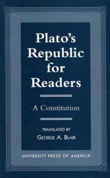 Paperback Plato's Republic for Readers: A Constitution Book