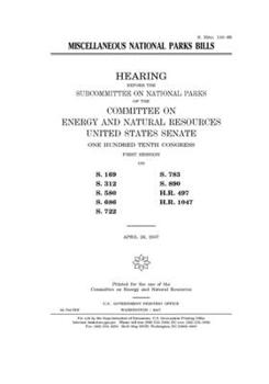 Miscellaneous national parks bills