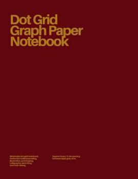 Dot Grid Graph Paper Notebook: Imperial Red