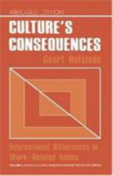 Paperback Culture&#8242;s Consequences: International Differences in Work-Related Values Book