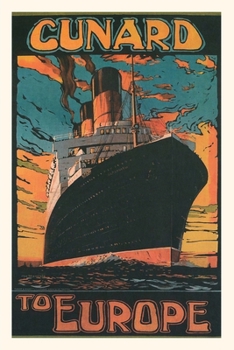 Paperback Vintage Journal Cunard to Europe Book