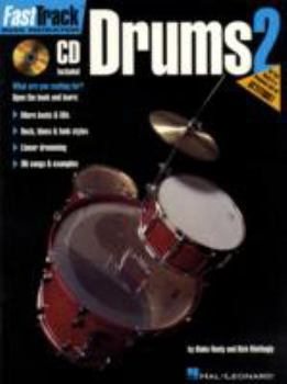 Paperback Fasttrack Drums Method Book 2 Book/Online Audio [With CD] Book