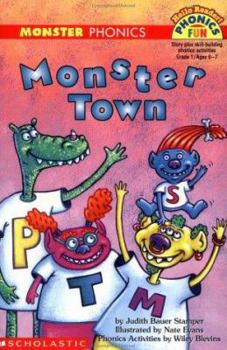 Paperback Monster Town: Monster Phonics (Hello Reader! Phonics Fun) Book