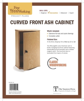 Fine Woodworking's Curved-Front Ash Cabinet Plan, from Rough Cut with Fine Woodworking