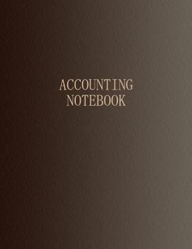 Paperback Accounting Notebook: 2 Column Ledger Book