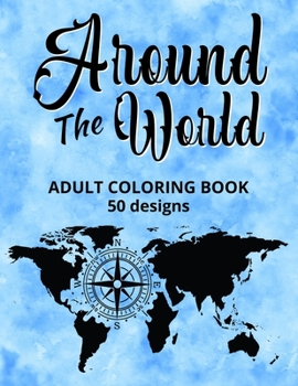 Paperback Around the World Adult Coloring Book