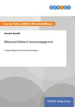 Paperback Bilanzrichtlinie-Umsetzungsgesetz: Vorgeschlagene Gesetzes?nderungen [German] Book