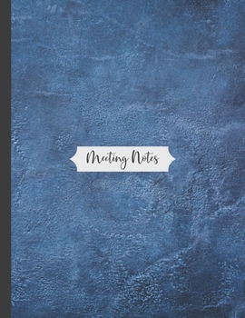 Meeting Notes: Detailed meeting notes journal for recording meeting minutes with detailed sections to keep track of attendees and action items. Cover(31)