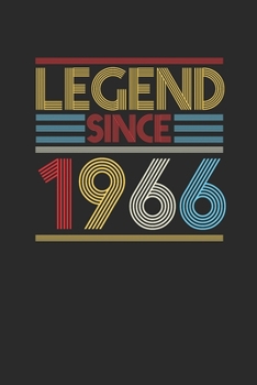 Legend Since 1966: Dotted Bullet Notebook (6" x 9" - 120 pages) ~ Birthday Themed Notebook for Daily Journal, Diary, and Gift