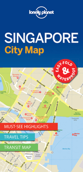Map Lonely Planet Singapore City Map 1 Book