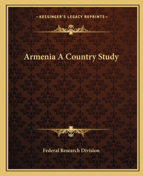 Paperback Armenia A Country Study Book