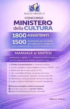 Concorso Ministero della Cultura – Manuale Tascabile di Sintesi per la Prova Scritta Unica: 1800 assistenti. 1500 Assistenti per la tutela, ... servizi culturali (Cod. 01) (Italian Edition)
