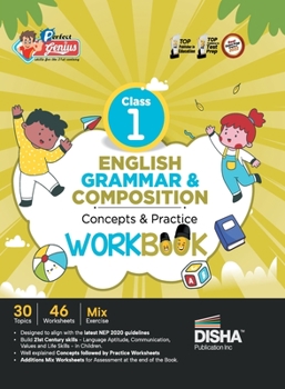 Paperback Perfect Genius Class 1 English Grammar & Composition Concepts & Practice Workbook Follows NEP 2020 Guidelines Book
