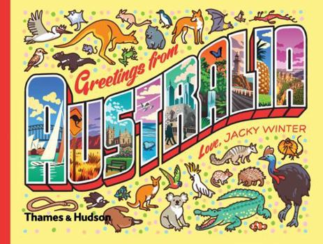 Hardcover Greetings From Australia: A Postcard & Sticker Book