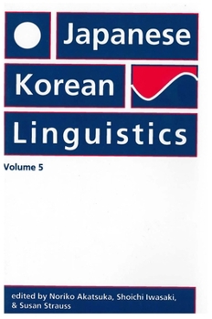 Paperback Japanese/Korean Linguistics, Volume 5: Volume 5 Book