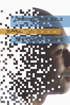 Paperback Crossword Puzzle: Simple Word Game Book