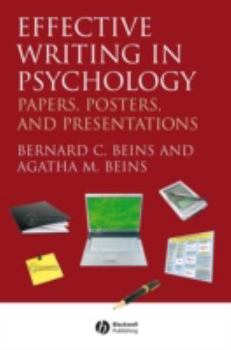 Paperback Effective Writing in Psychology: Papers, Posters, and Presentations Book