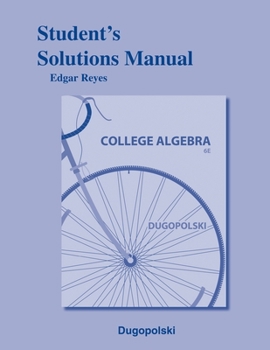 Paperback Student Solutions Manual for College Algebra Book