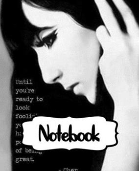 Notebook: Cher American Singer Goddess of Pop The Folk Rock Husband-Wife Duo Sonny & Cher One Of The Best-Selling Music Artists, Large Notebook for ... Man, Woman Paper 7.5 x 9.25 Inches 110 Pages.