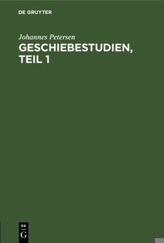 Hardcover Geschiebestudien, Teil 1: Beiträge Zur Kenntniss Der Bewegungsrichtungen Des Diluvialen Inlandeises [German] Book