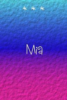 Paperback MIA: Vibrant Ombre Notebook Book