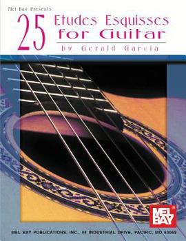 Paperback 25 Etudes Esquisses for Guitar Book