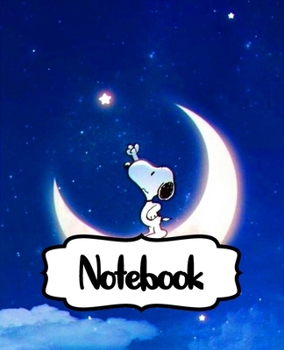 Notebook: Little White Beagle Snoopy Dog House The Peanuts Comics Strip Animation Boys Kids Adults Elementary Supplies Student Teacher Daily Creative ... Boys And Girls, 110 Pages 7.5 x 9.25 Inches