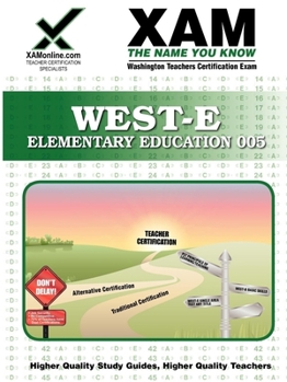 Paperback West-E Elementary Education Teacher Certification Test Prep Study Guide Book