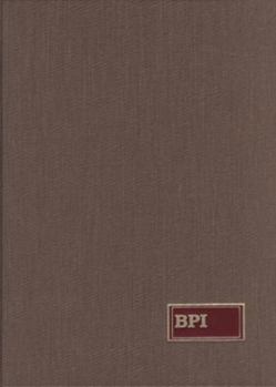 Hardcover Bookman's Price Index: Cumulative Index to Volumes 68-73 Book