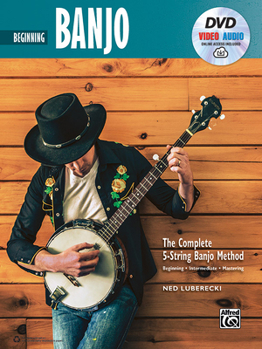 Paperback Complete 5-String Banjo Method: Beginning Banjo, Book & Online Video/Audio Book