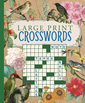 Paperback Large Print Crosswords Book