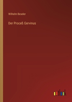 Paperback Der Proceß Gervinus [German] Book