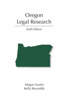 Paperback Oregon Legal Research (Legal Research Series) Book