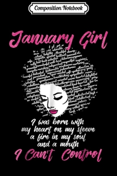 Composition Notebook: I'm a January Girl Funny Birthday for Women Journal/Notebook Blank Lined Ruled 6x9 100 Pages
