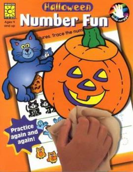 Paperback Halloween Number Fun (Wipe Away Books) Book
