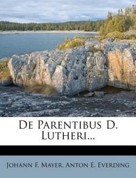 Paperback de Parentibus D. Lutheri... Book
