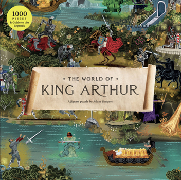 Hardcover The World of King Arthur 1000 Piece Puzzle Book