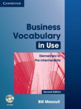 Paperback Business Vocabulary in Use: Elementary to Pre-Intermediate with Answers [With CDROM] Book