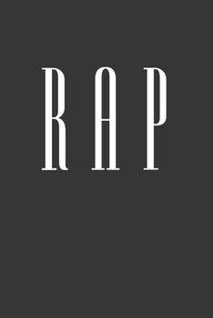 Rap Notebook: Lined Journal, 120 Pages, 6 x 9, Affordable Gap Style Gift Journal Matte Finish