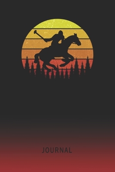 Journal: Blank Horse Jumping Dressage Hurdle Personal Writing Diary | Old School Retro Vintage Sunset 80s Cover | Daily Journalism Diaries for ... Set Goals & Write about your Life & Interests