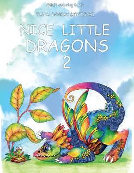 Paperback Nice Little Dragons: Adult Coloring Book (Coloring pages for relaxation, Stress Relieving Coloring Book) Book